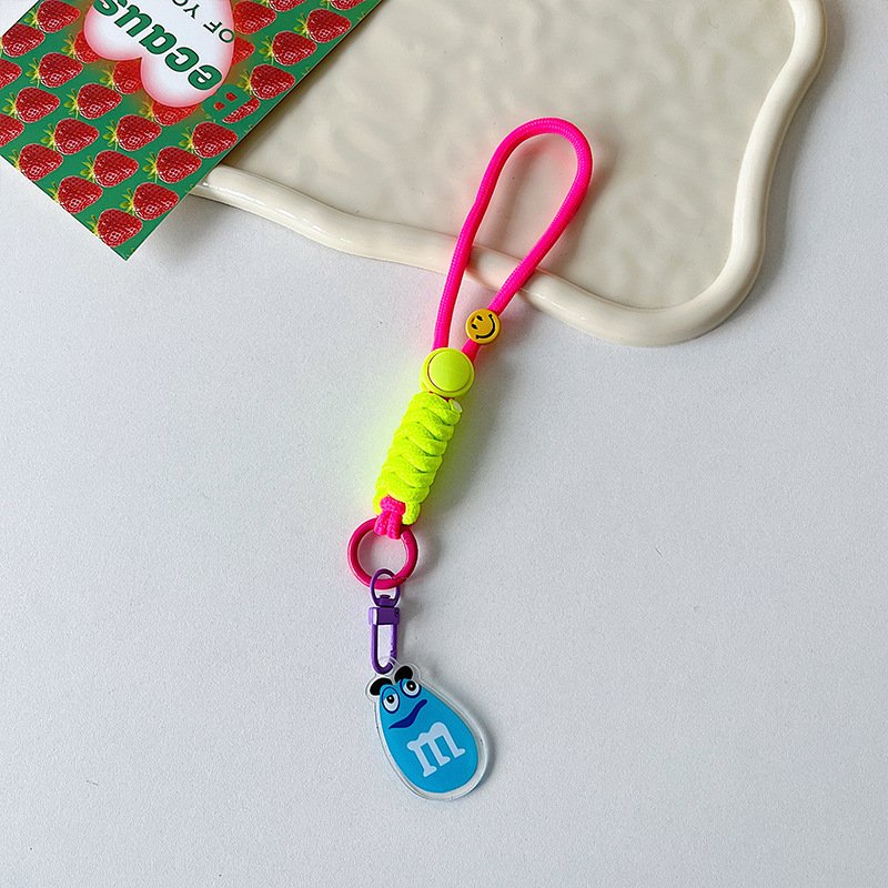 Men and Women's Short Wrist Mobile Phone Straps Water Cup and Key Chain Lash with Personality Chain Portable Bucket Accessory