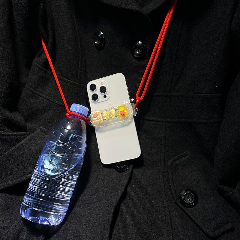 mobile phone lanyard creative long neck hanging woven lanyard detachable anti loss mobile phone accessories