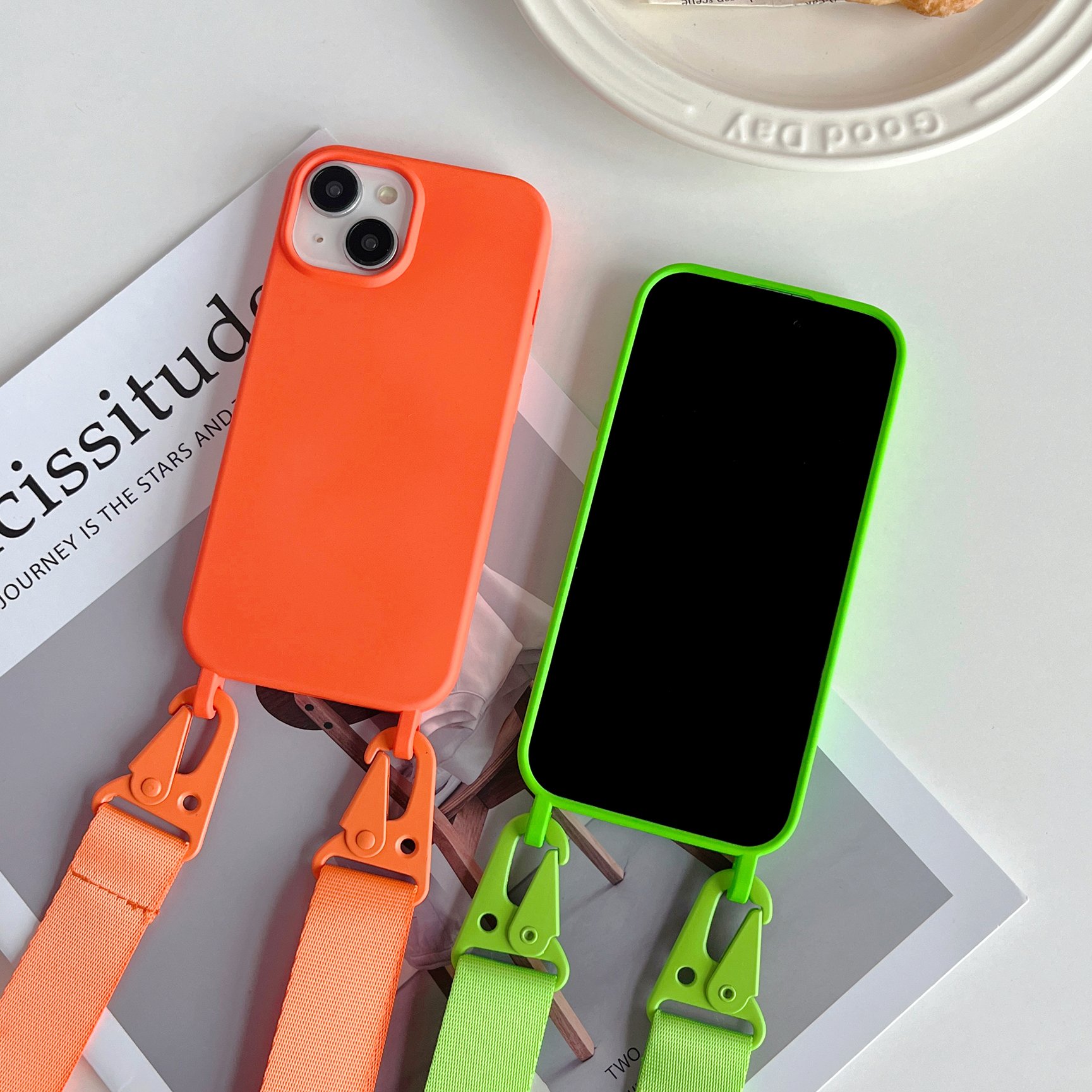 MAXUN Mobile Phone Cover Cord Universal Crossbody Lasso Necklace Rope Patch Dacron Strap Flannnel Tab Tether Case For Iphone