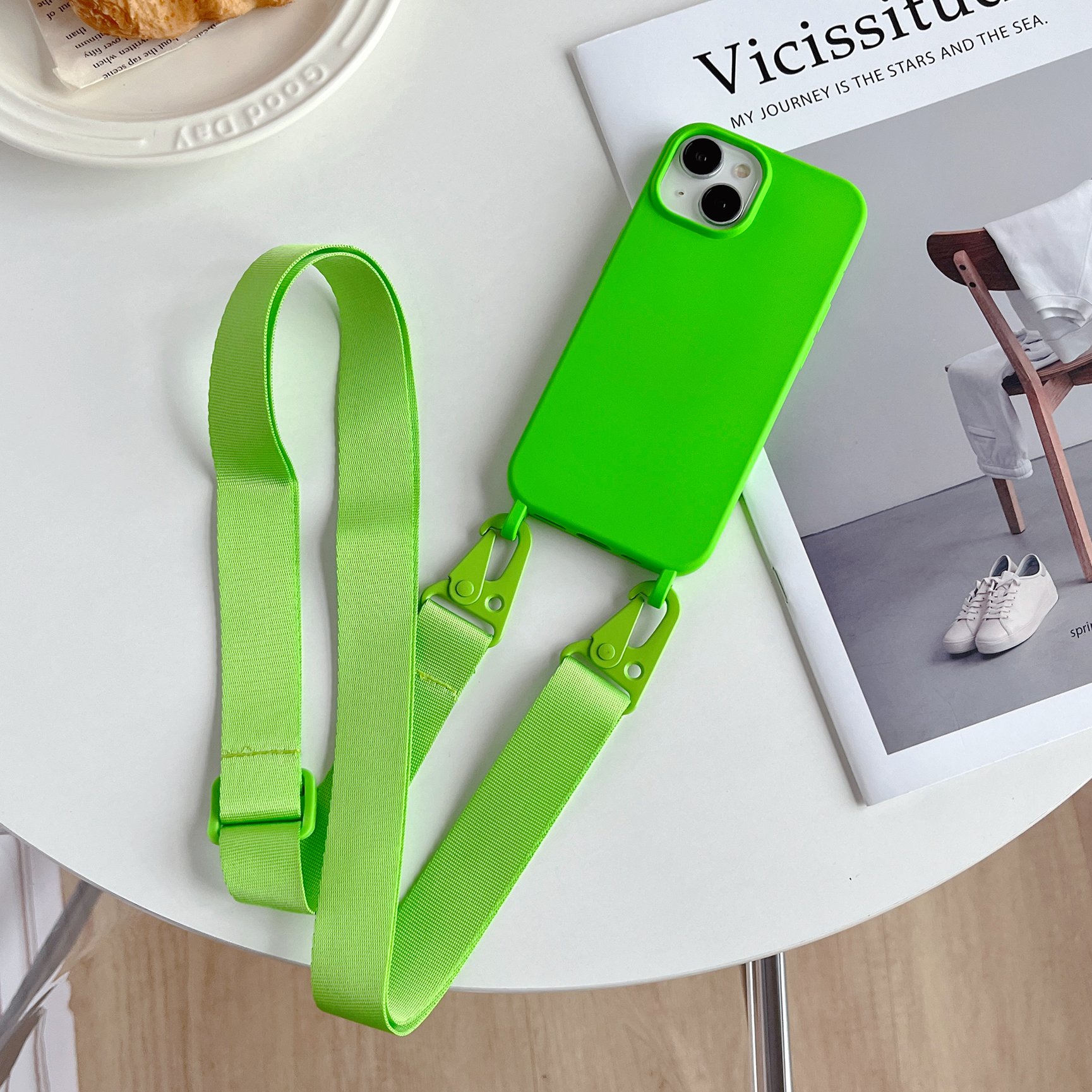 MAXUN Mobile Phone Cover Cord Universal Crossbody Lasso Necklace Rope Patch Dacron Strap Flannnel Tab Tether Case For Iphone