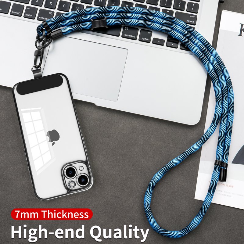 Cell phone strap crossbody nylon Lanyard Universal Mobile Phone Lanyard Crossbody Necklace Strap Patch Tether Adjustable length