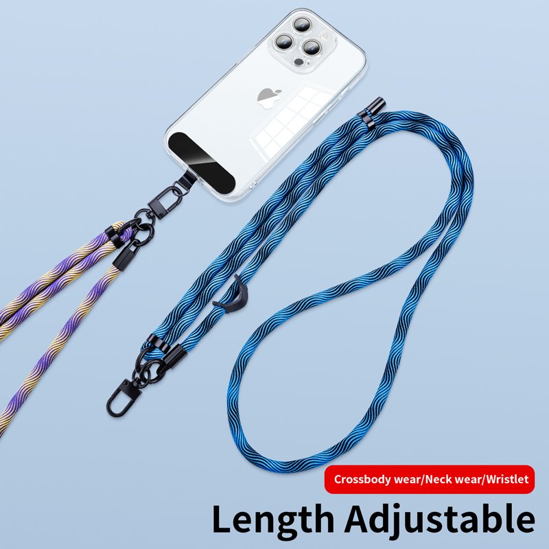 Cell phone strap crossbody nylon Lanyard Universal Mobile Phone Lanyard Crossbody Necklace Strap Patch Tether Adjustable length