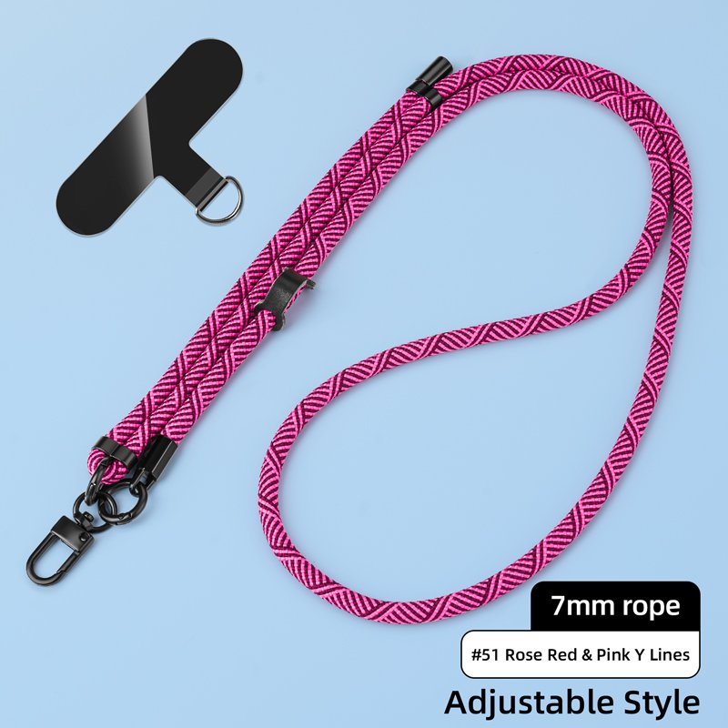 Cell phone strap crossbody nylon Lanyard Universal Mobile Phone Lanyard Crossbody Necklace Strap Patch Tether Adjustable length