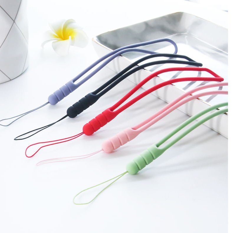 High Quality Silicone Wrist Band Mobile Cell Phone Lanyards Rubber Wrist Band Silicone Wristband Grip