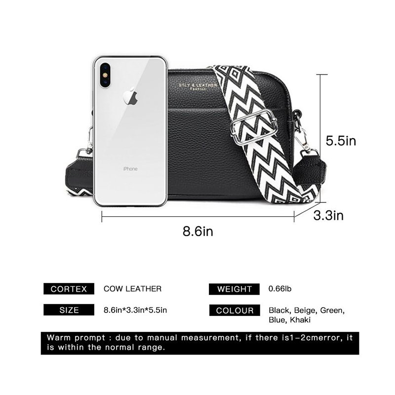 In Stock Wholesale Price Fashion Crossbody Bag Mobile Phone Wallet PU Shoulder Bag With Jacquard Shoulder Strap