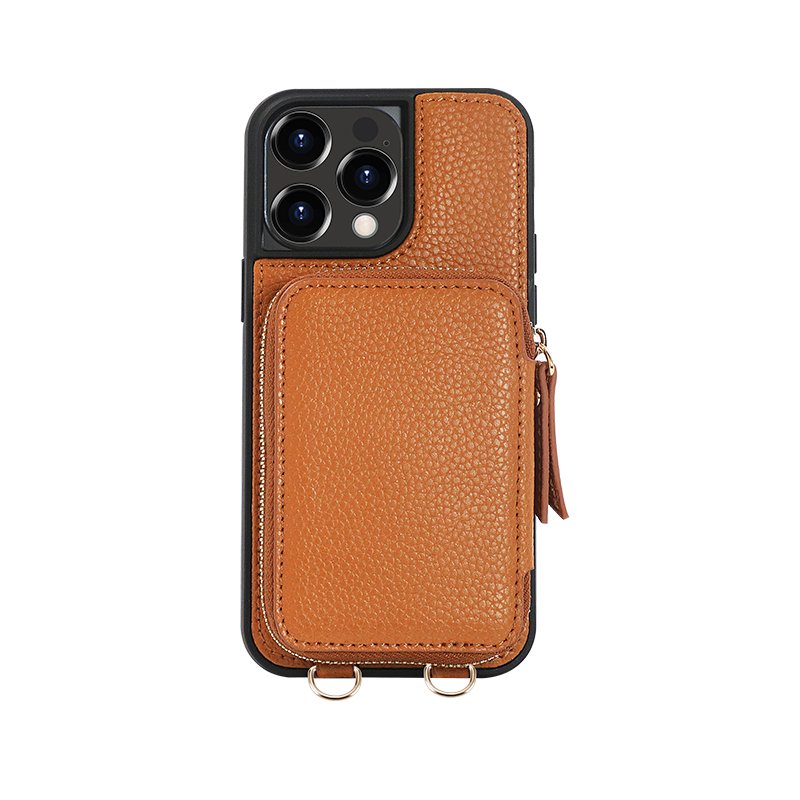 Multifunctional popular crossbody leather phone case with strap wallet phone case crossbody phone case