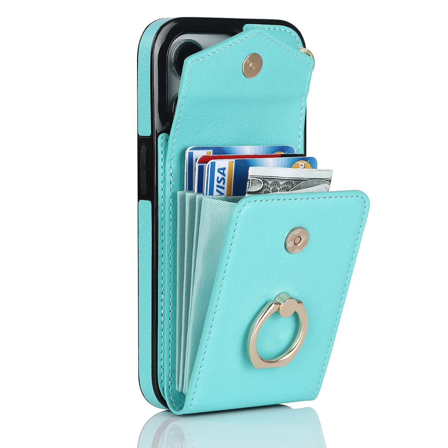 PU Leather Card Wallet Phone Case Cover Luxury RFID Leather Phone Case For iPhone 6S X 12 13 14 15 Pro max