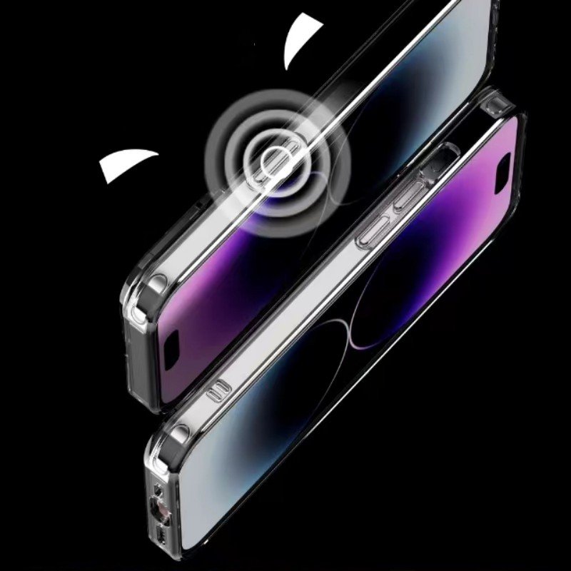 Transparent Tempered phone Case For Iphone16 15 14 13 12 11 Pro Max Shockproof Mobile Phone Case For iPhone