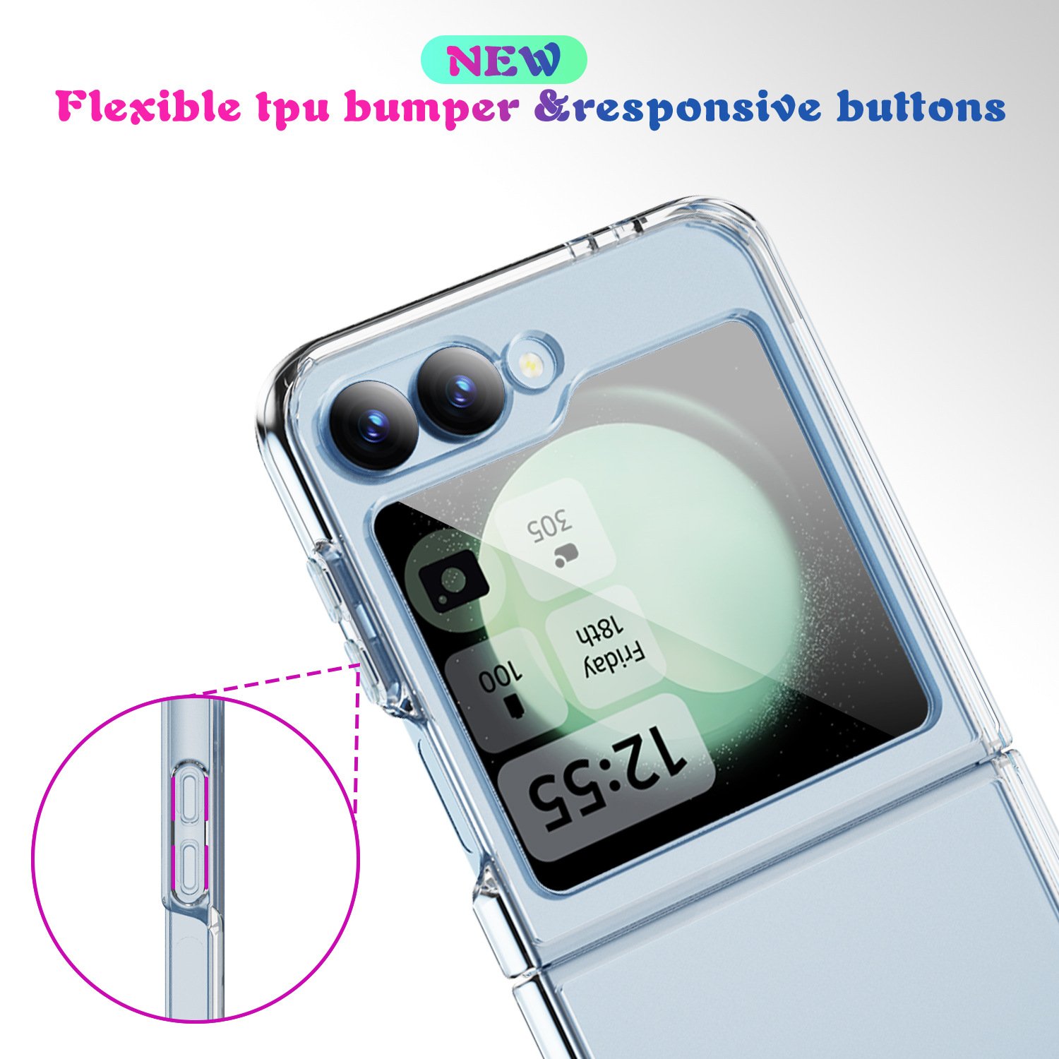 Transparent Suitable for Samsung Z FLIP6 Acrylic Two-in-One Set Beer Mobile Phone Case Factory Wholesale