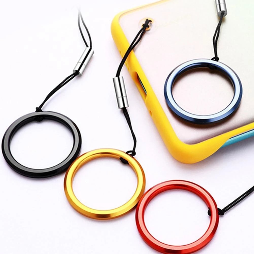 Metal Ring Loop Hand Wrist Lanyard Strap for iPhone/Huawei/Samsung Case USB Flash Drives Keys Keychains Camera Anti-lost Straps
