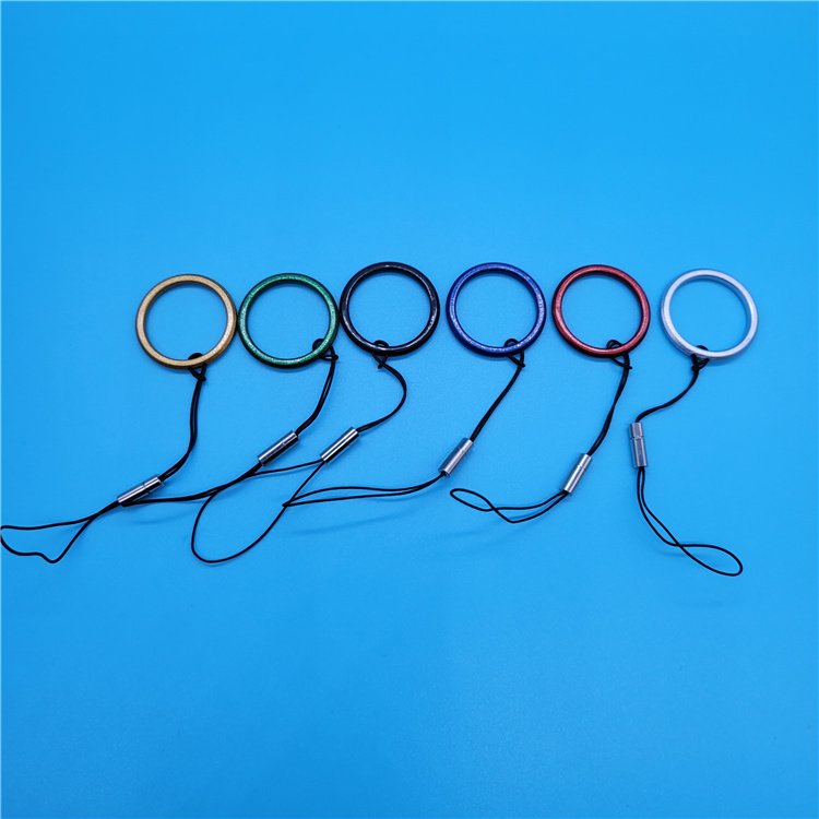 Metal Ring Loop Hand Wrist Lanyard Strap for iPhone/Huawei/Samsung Case USB Flash Drives Keys Keychains Camera Anti-lost Straps