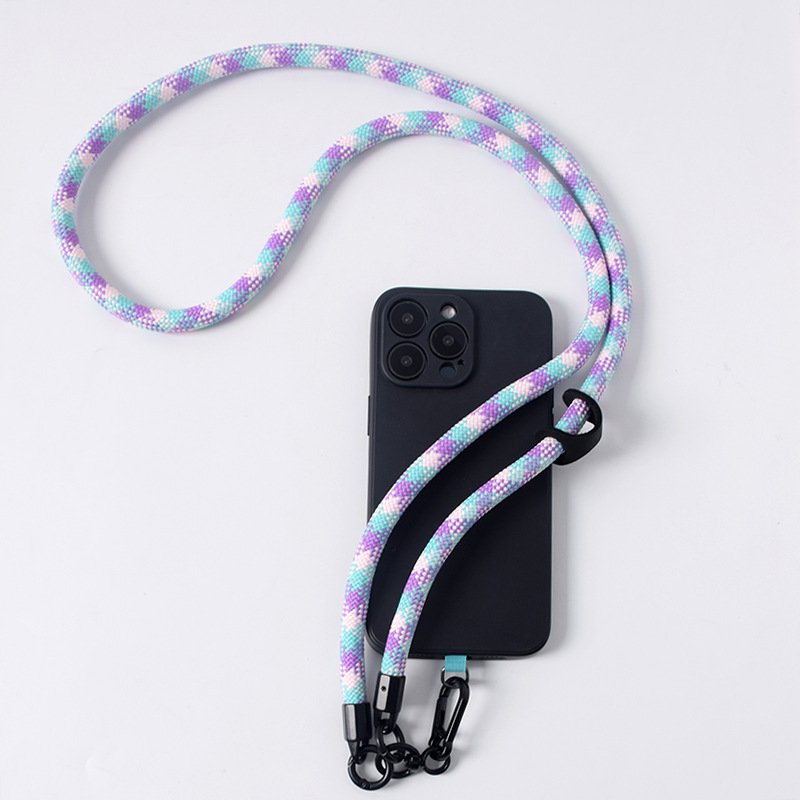 High-End 10mm Thick Polyester Mobile Phone Strap Multifunctional Detachable 10mm Camera Lanyard Crossbody Back Neck Safety Rope