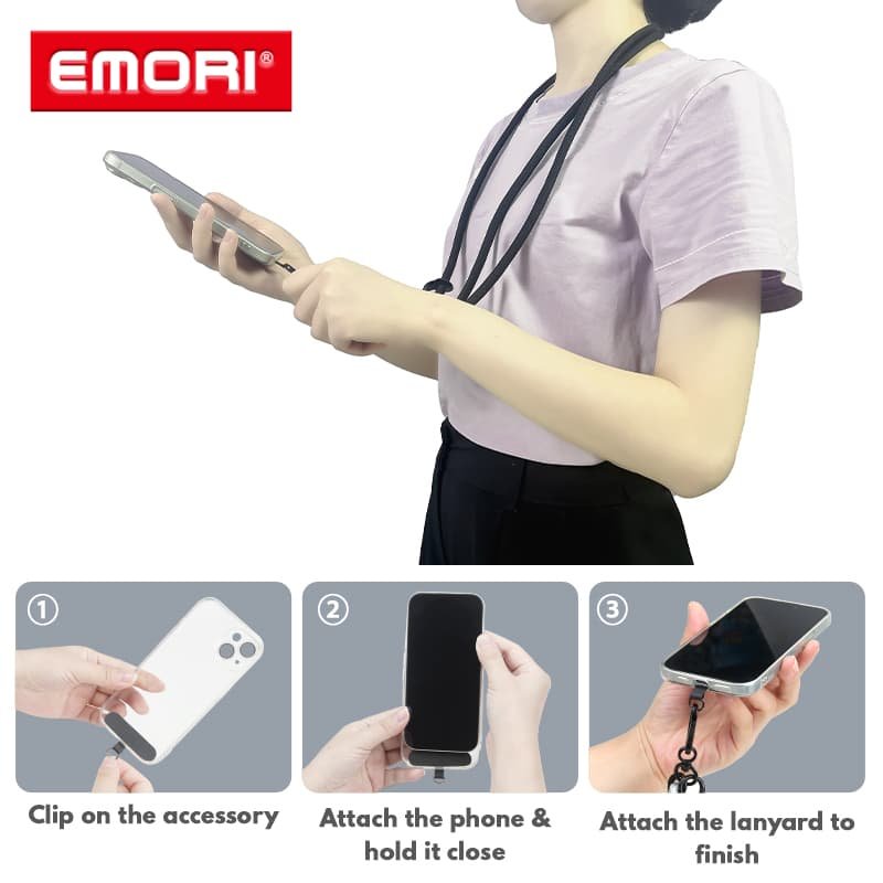 New Arrival Long Mobile Phone Lanyard Crossboldy Patch Safety Nylon Lanyard Strap for Phone