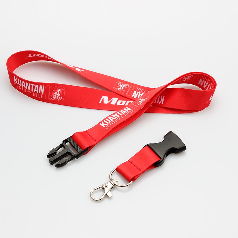 Custom Nylon Lanyard with Logo ID Card Badge Holder Mobile Phone Strap and Keychain Accessory featuring a Hook