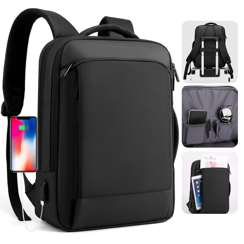 2024 New Wholesale Notebook Backpack Bag Anti-theft USB Charging Waterproof 15.6 inch Laptop Backpack for Men Woman