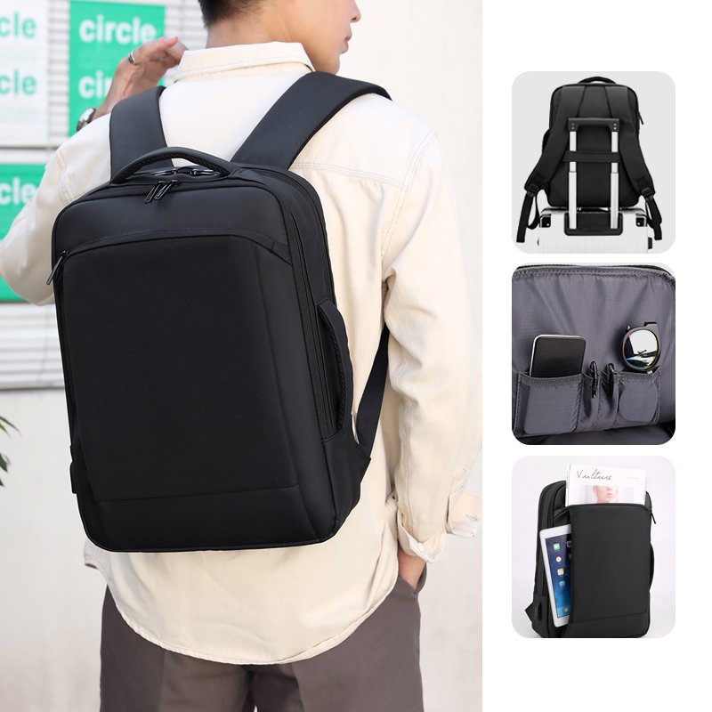 2024 New Wholesale Notebook Backpack Bag Anti-theft USB Charging Waterproof 15.6 inch Laptop Backpack for Men Woman