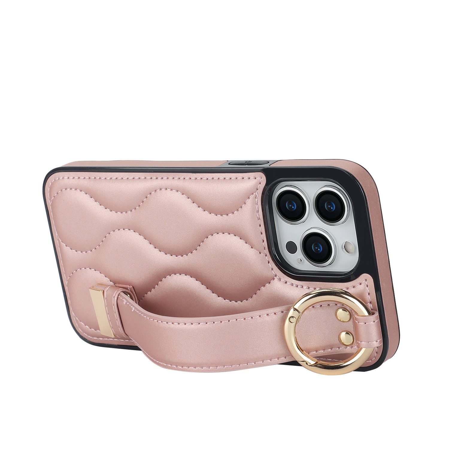 Luxury Wholesale New Fashion Phone Case With Bracelet Strap For Iphone 14 15 Pro Max S23 For Girls Leather Phone Ca