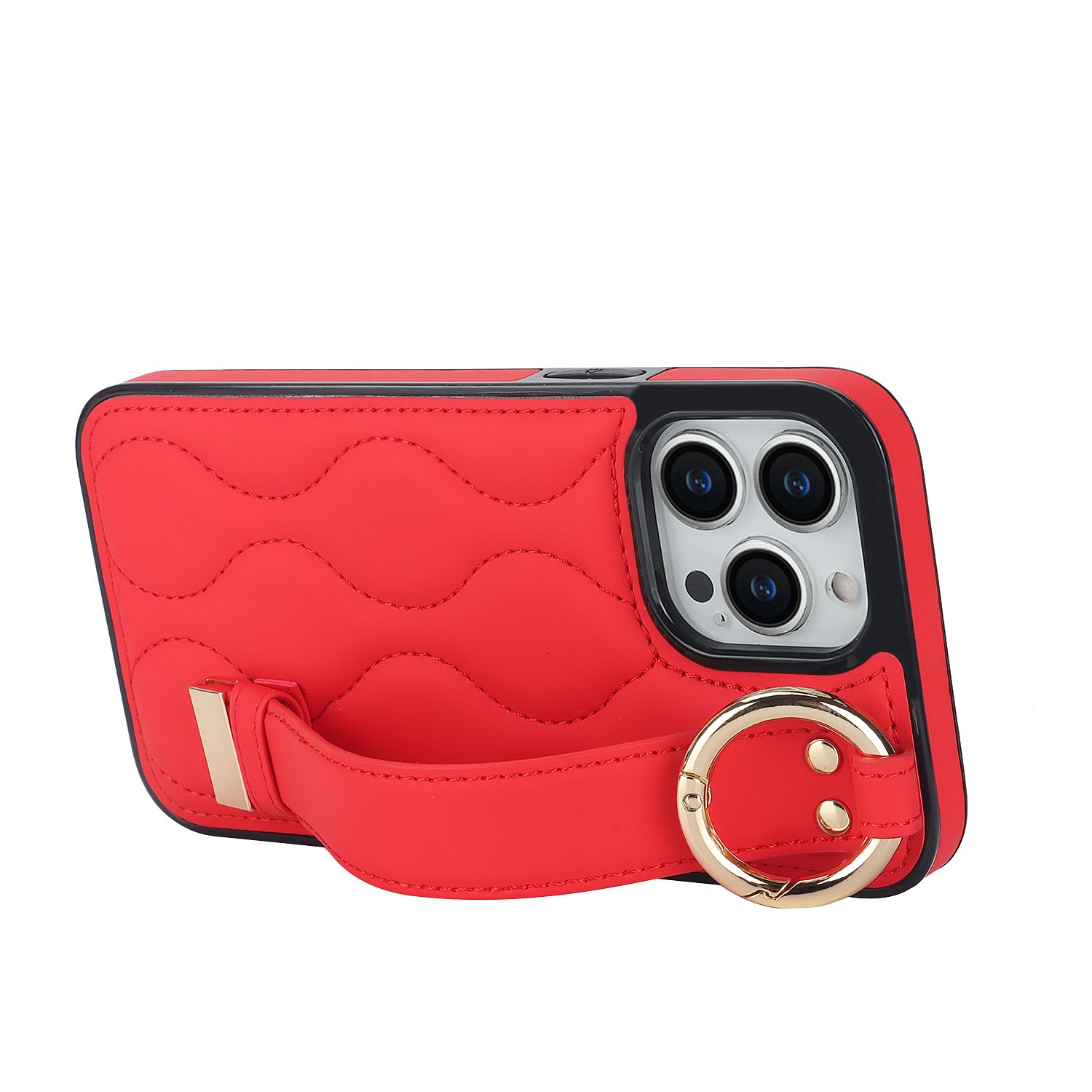 Luxury Wholesale New Fashion Phone Case With Bracelet Strap For Iphone 14 15 Pro Max S23 For Girls Leather Phone Ca