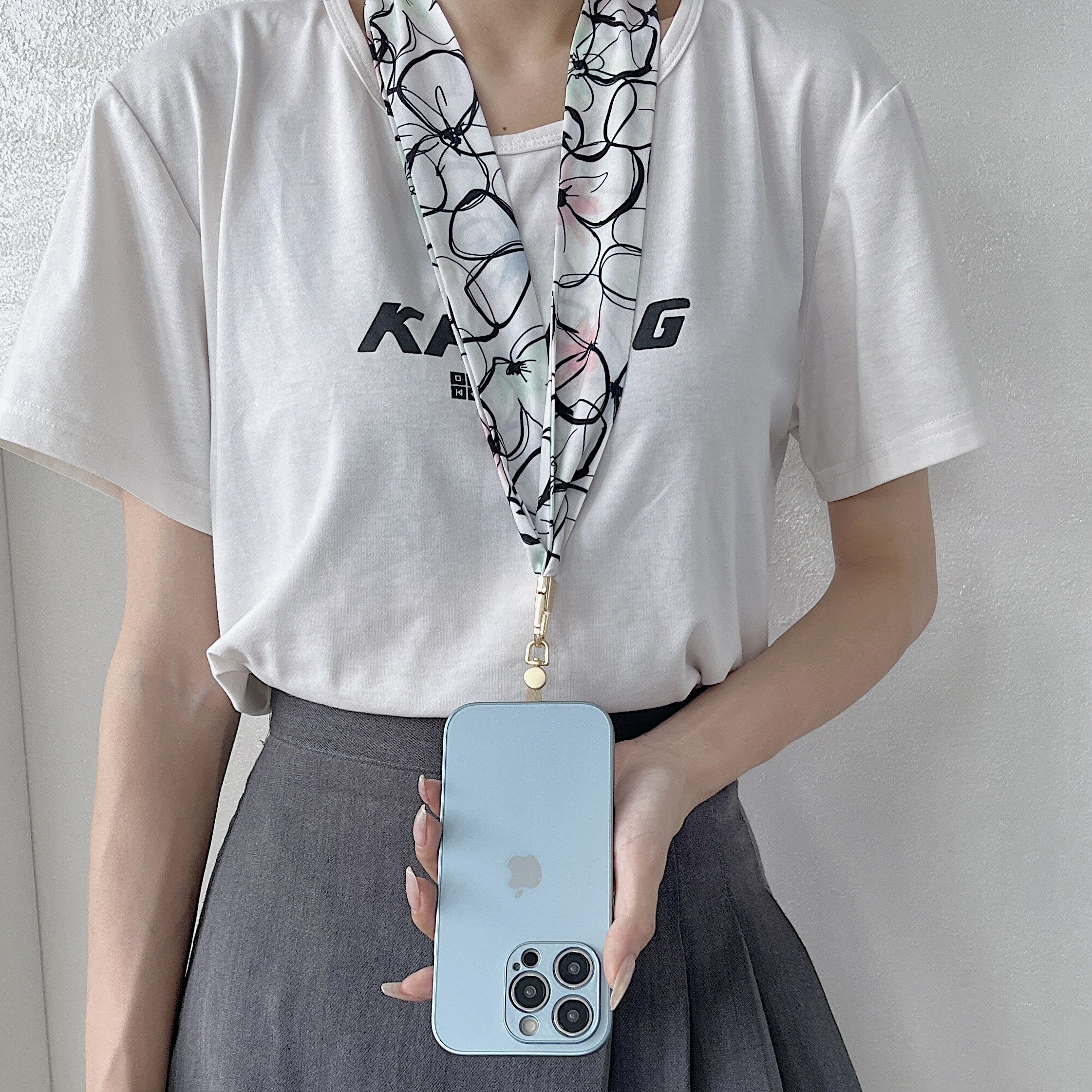 Adjustable Nylon Crossbody Necklace Detachable Holder Polyester Mobile Case Strap iPhone Universal Lanyard Cell Phone