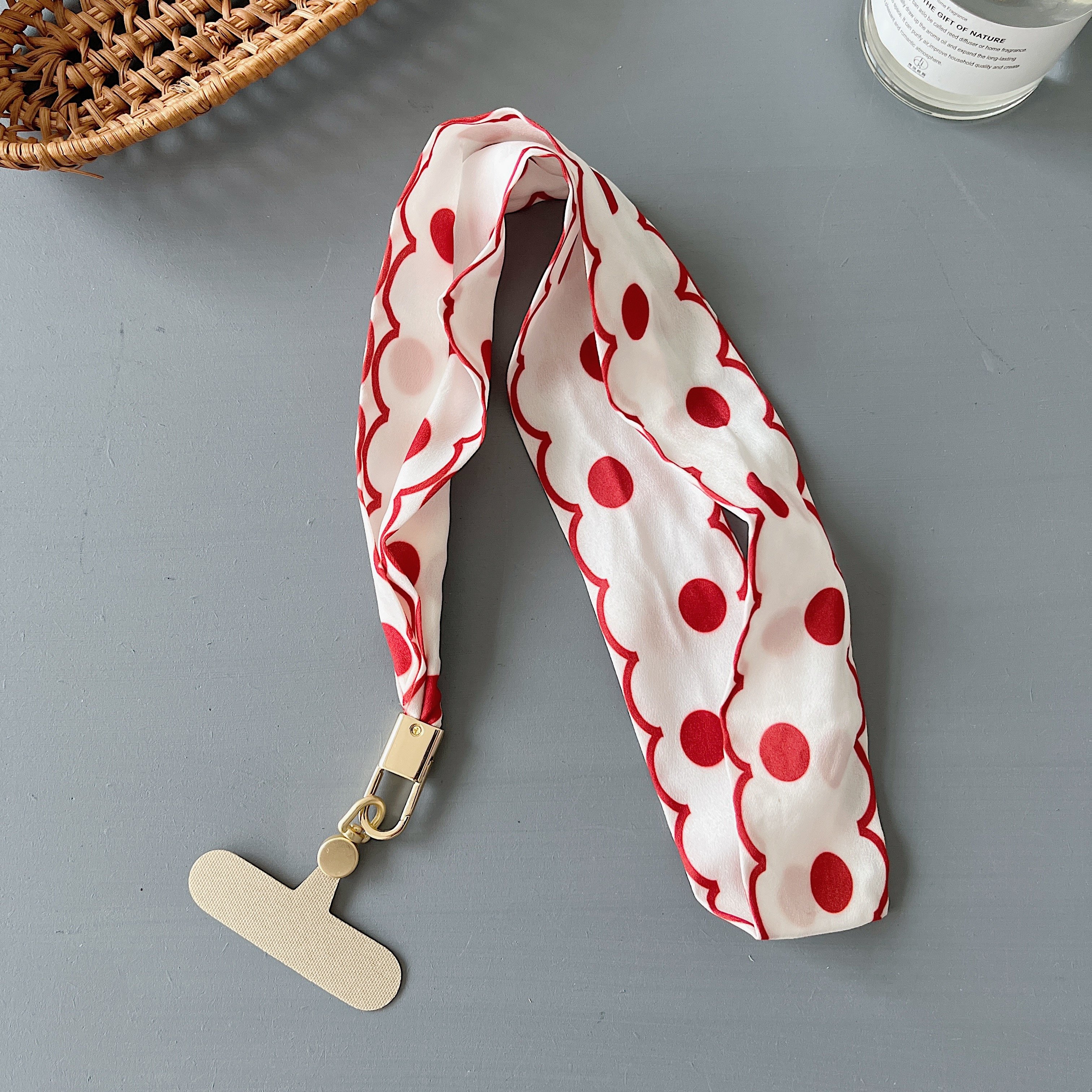 Adjustable Nylon Crossbody Necklace Detachable Holder Polyester Mobile Case Strap iPhone Universal Lanyard Cell Phone