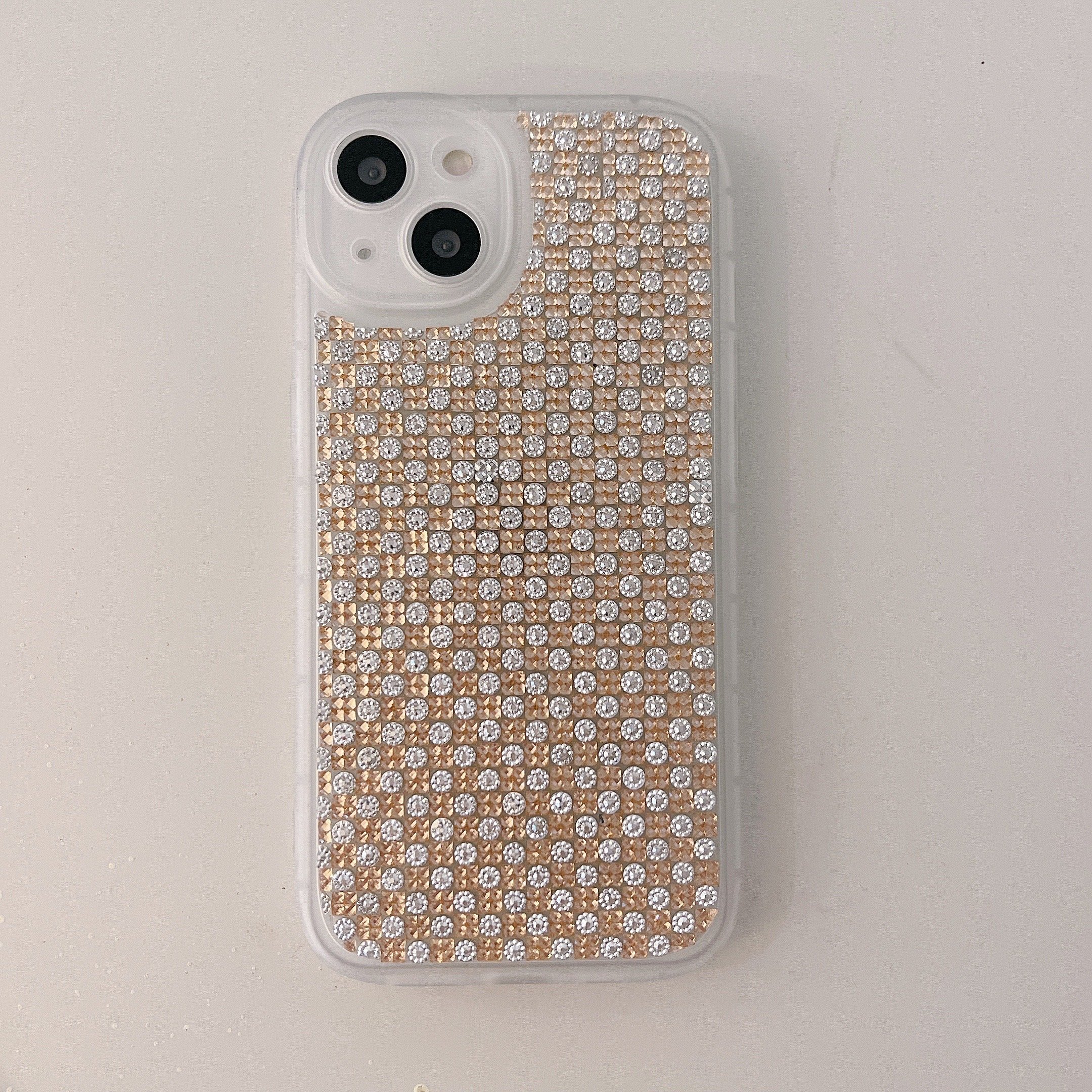 Wholesale Soft Tpu Edge Phone Back Cover Matte Colorful Glitter Diamond Bling Phone Case For Iphone 14 13 12 11 Pro Max