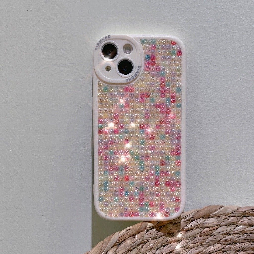 Wholesale Soft Tpu Edge Phone Back Cover Matte Colorful Glitter Diamond Bling Phone Case For Iphone 14 13 12 11 Pro Max
