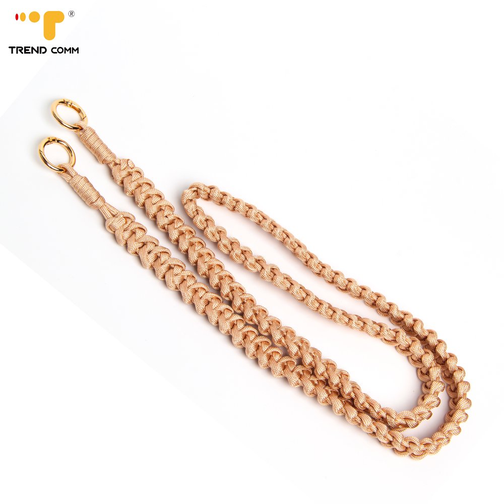 Macrame Brown Braided Textile Phone Strap Crossbody Mobile Phone Case for Shoulder Use