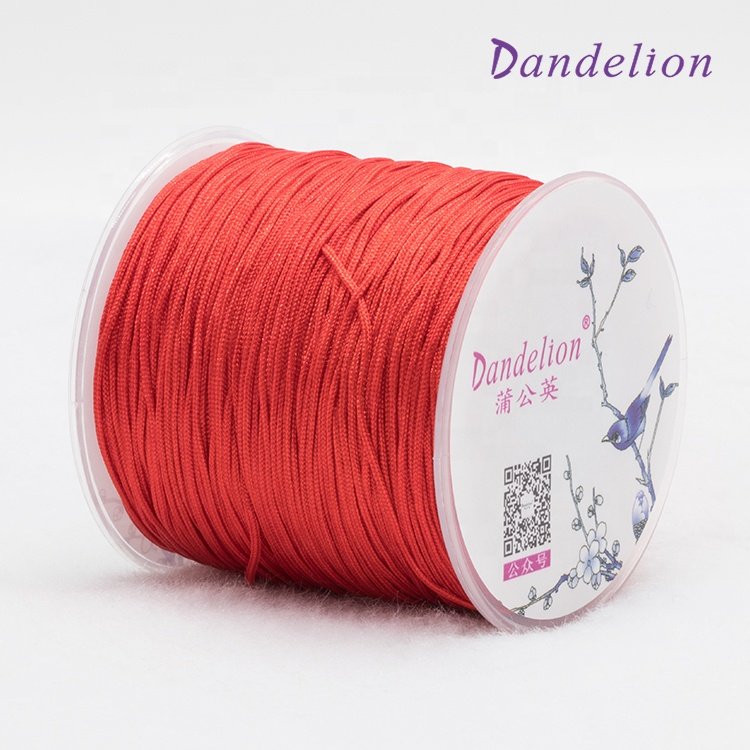 1.2mm Nylon Lanyard Braided Jewelry Cord Beading Thread Jewelry Accessories Bracelet Necklace Material 21 Colors