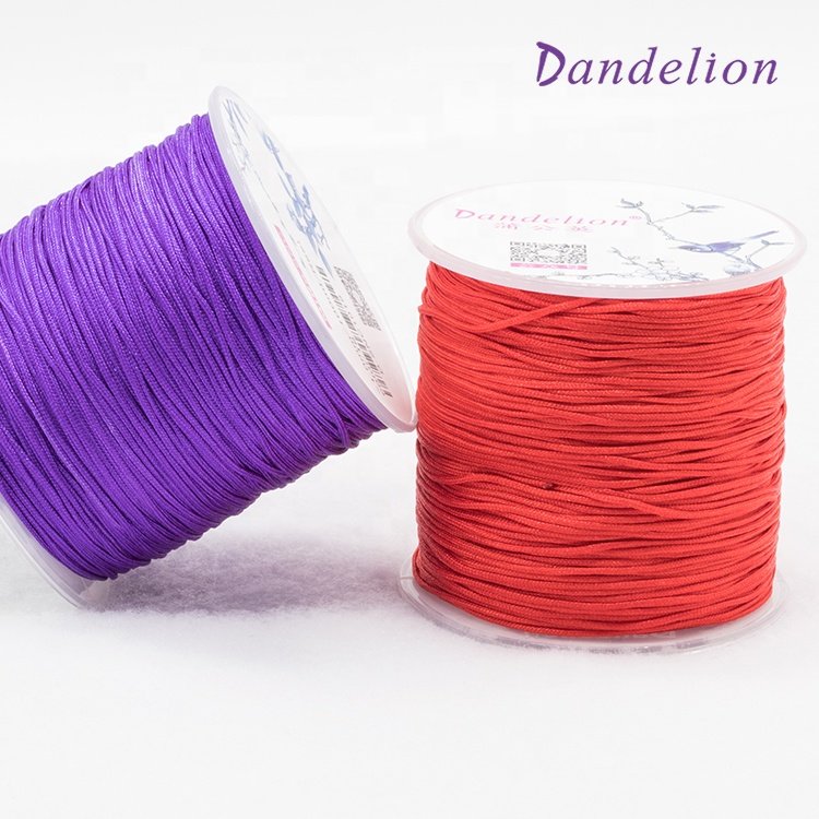 1.2mm Nylon Lanyard Braided Jewelry Cord Beading Thread Jewelry Accessories Bracelet Necklace Material 21 Colors
