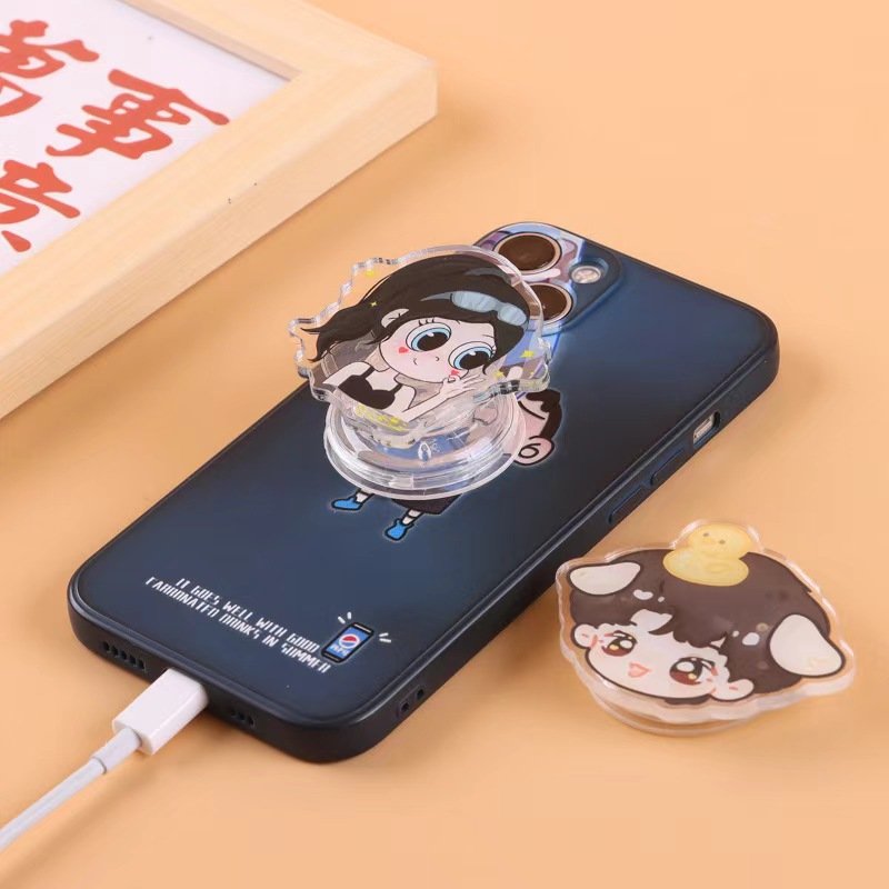 2024 Top Seller Mobile Phone Accessories Custom Acrylic Phone Grip Socket Mobile Cell Phone Holders Stand Top selling products