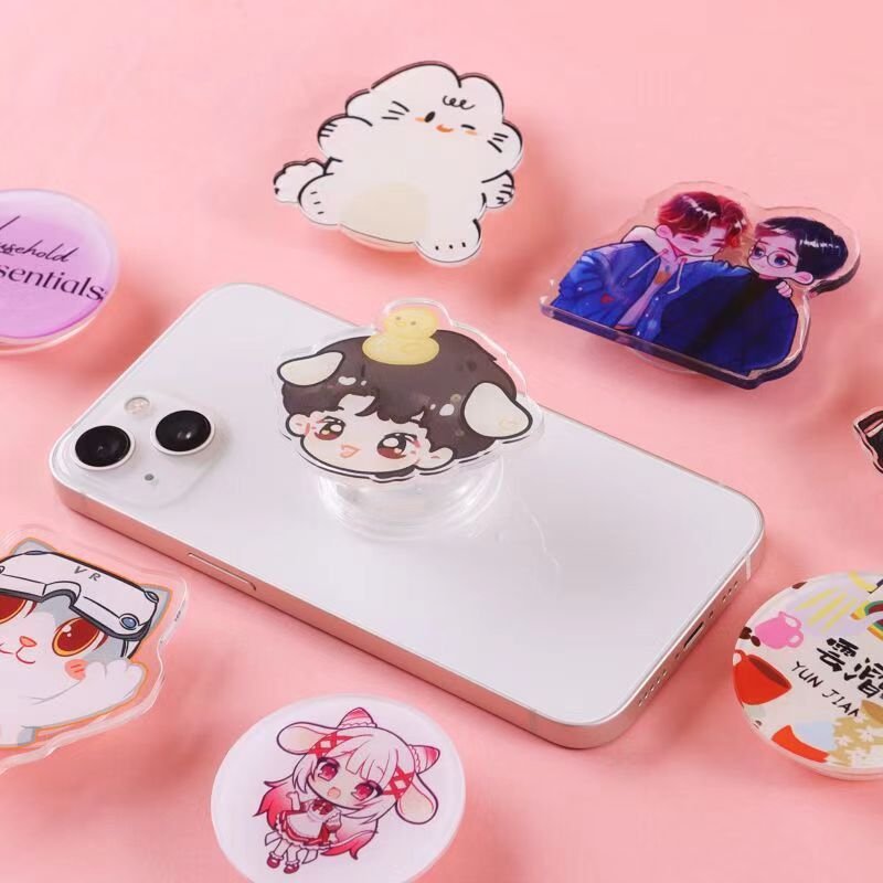 2024 Top Seller Mobile Phone Accessories Custom Acrylic Phone Grip Socket Mobile Cell Phone Holders Stand Top selling products