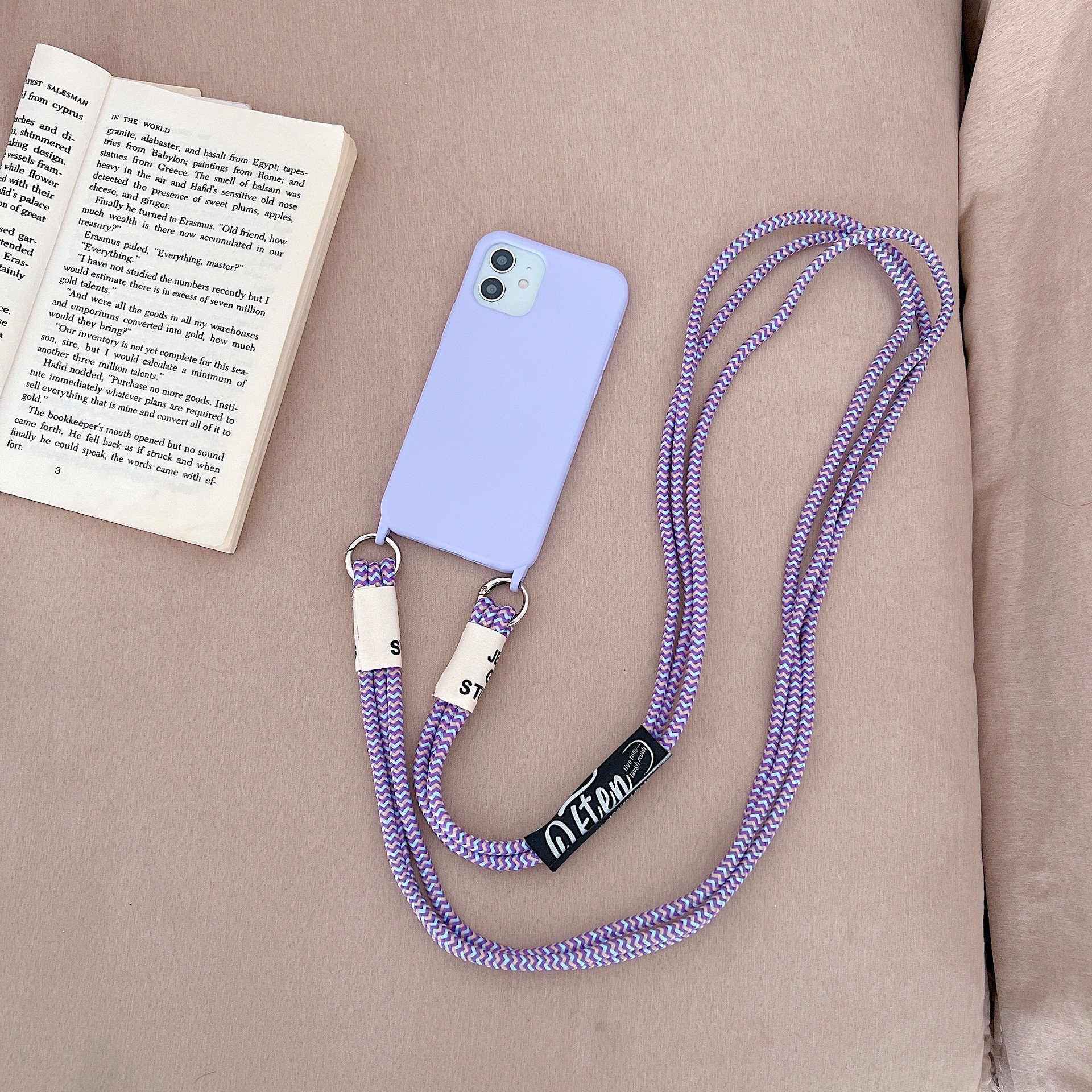 New Arrival Detachable Crossbody Strap Necklace Mobile Phone Case For iPhone 15 14 13 12 11 pro max plus
