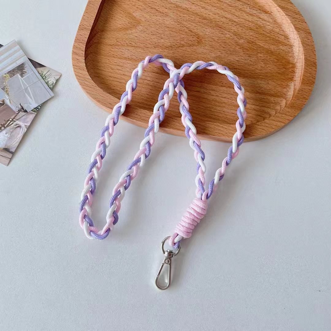 Creative Simple Female Personality Inclined Chain Mobile Phone Hanging Rope General Mobile Phone Case Strap