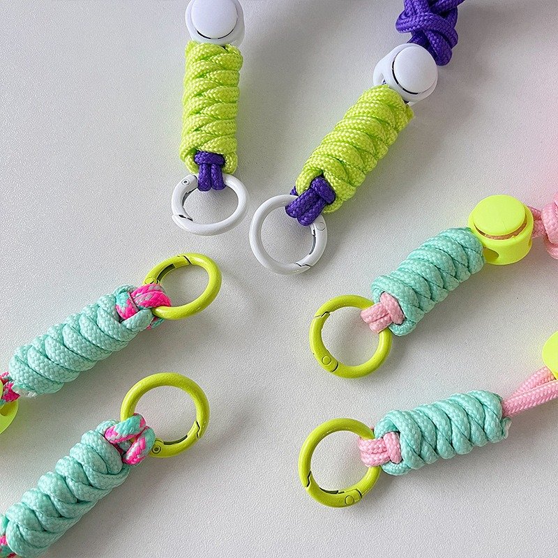 Color Phone Wristband Cord Short Mobile Phone Straps Detachable Portable Keychain Anti Lost Hands Free Smartphone Bracelet