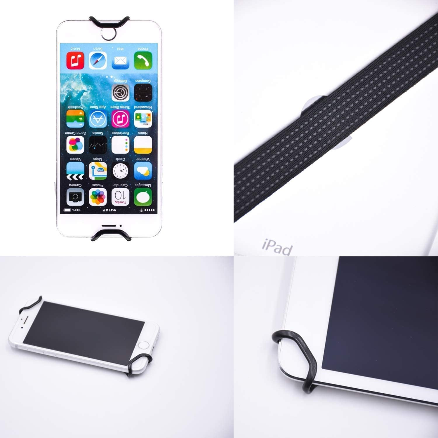 Smartphones Universal Non-slip Handheld Strap Holder Mobile Phone Security Elastic Hand Strap for 5.2-5.7inch