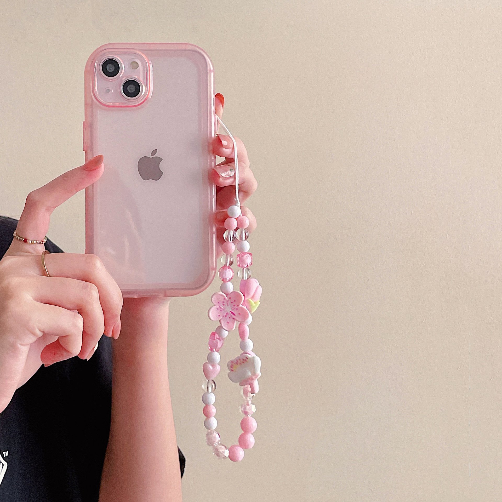 DIY Handmade Beaded Chain Cell Phone Accessories Wrist Lanyard Bags Pendant Keychains Mobile Phone Straps