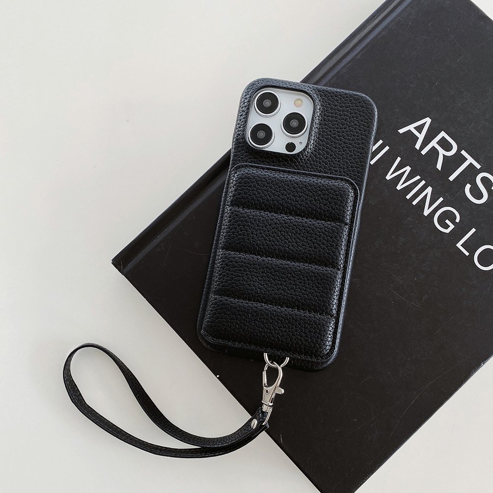 In Stock PU Leather Wallet Phone Case With Lanyard For Google pixel 4 4X Mirror Inside Leather Phone Covers with Card Pocket