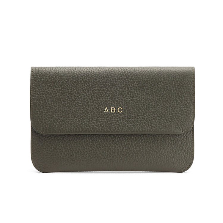Custom Genuine Leather Envelope Clutch Bags For Women High Quality Ladies Bridal Clutch Bag With Shoulder Strap