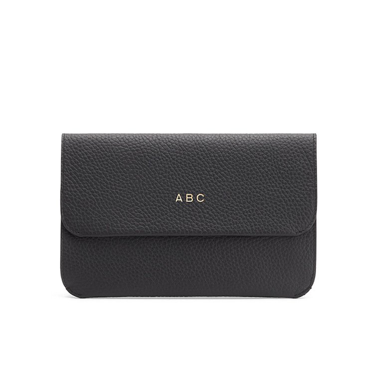 Custom Genuine Leather Envelope Clutch Bags For Women High Quality Ladies Bridal Clutch Bag With Shoulder Strap