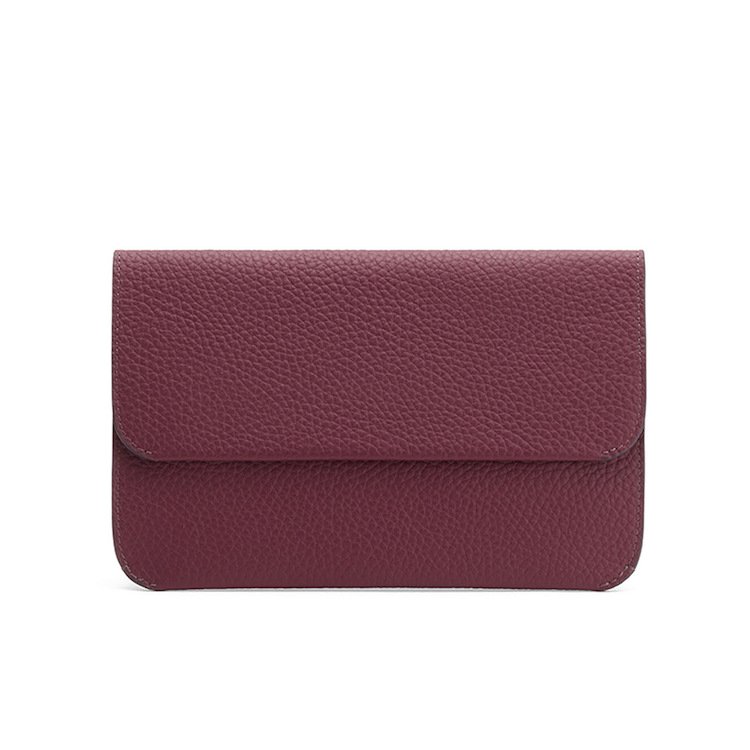 Custom Genuine Leather Envelope Clutch Bags For Women High Quality Ladies Bridal Clutch Bag With Shoulder Strap