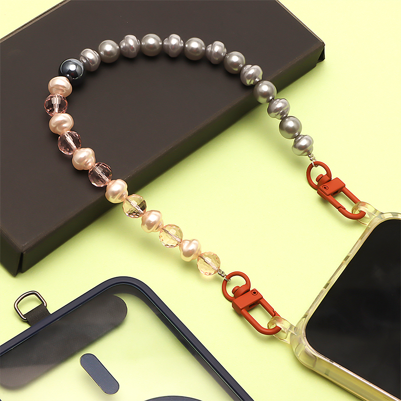 Mobile Phone Chain Anti Lost Phone Wrist Strap with metal hooks
