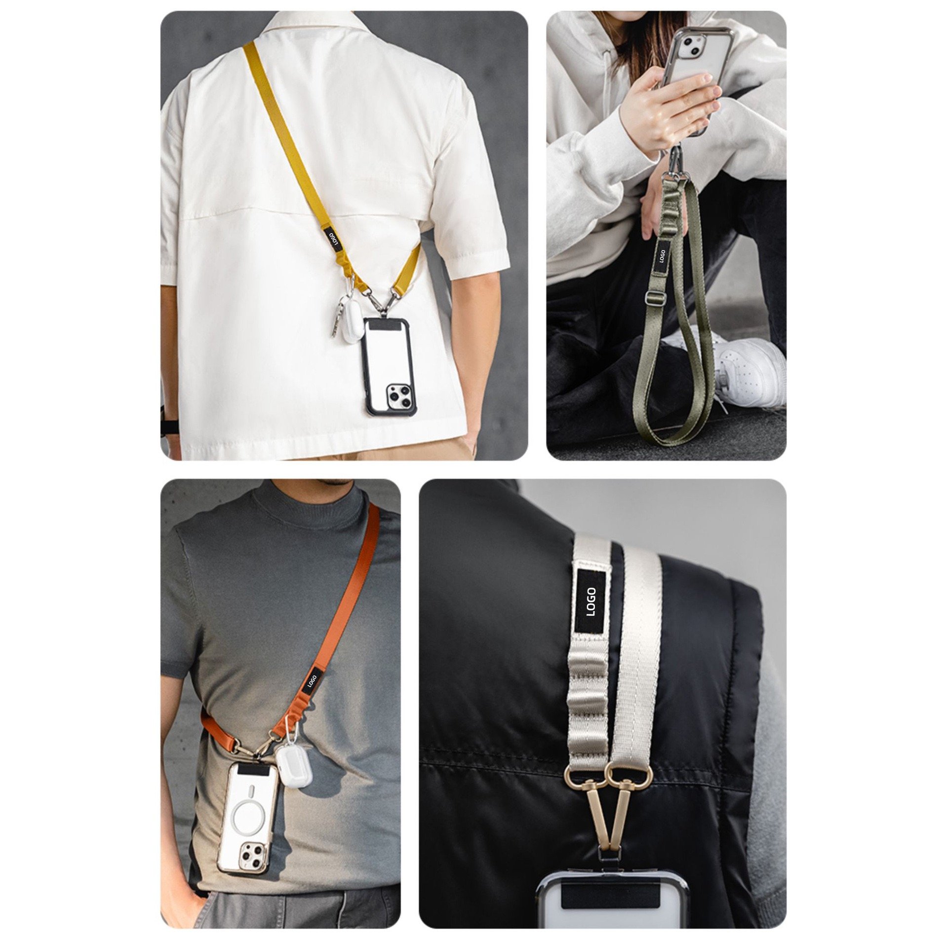Customized Wholesale Nylon Mobile Phone Strap Cell phone Rope