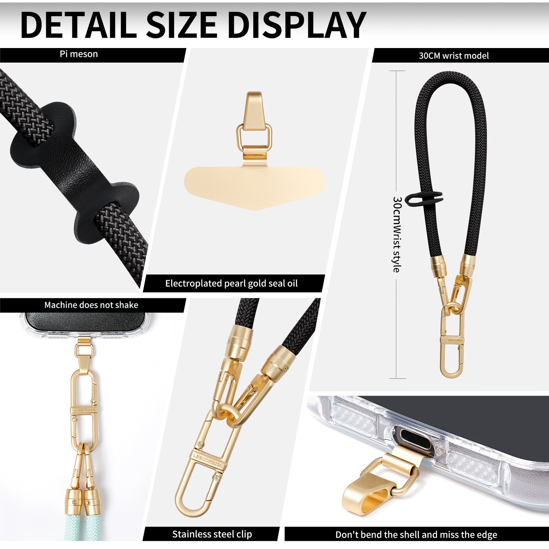 Hot selling mobile phone lanyard wrist short multifunctional outdoor anti-lost mobile phone case lanyard high-end new product