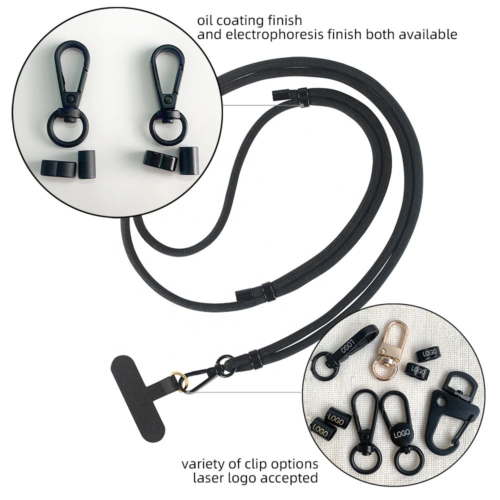 custom universal smartphone cord lanyard patch mobile phone case Neck cross body strap for all phone