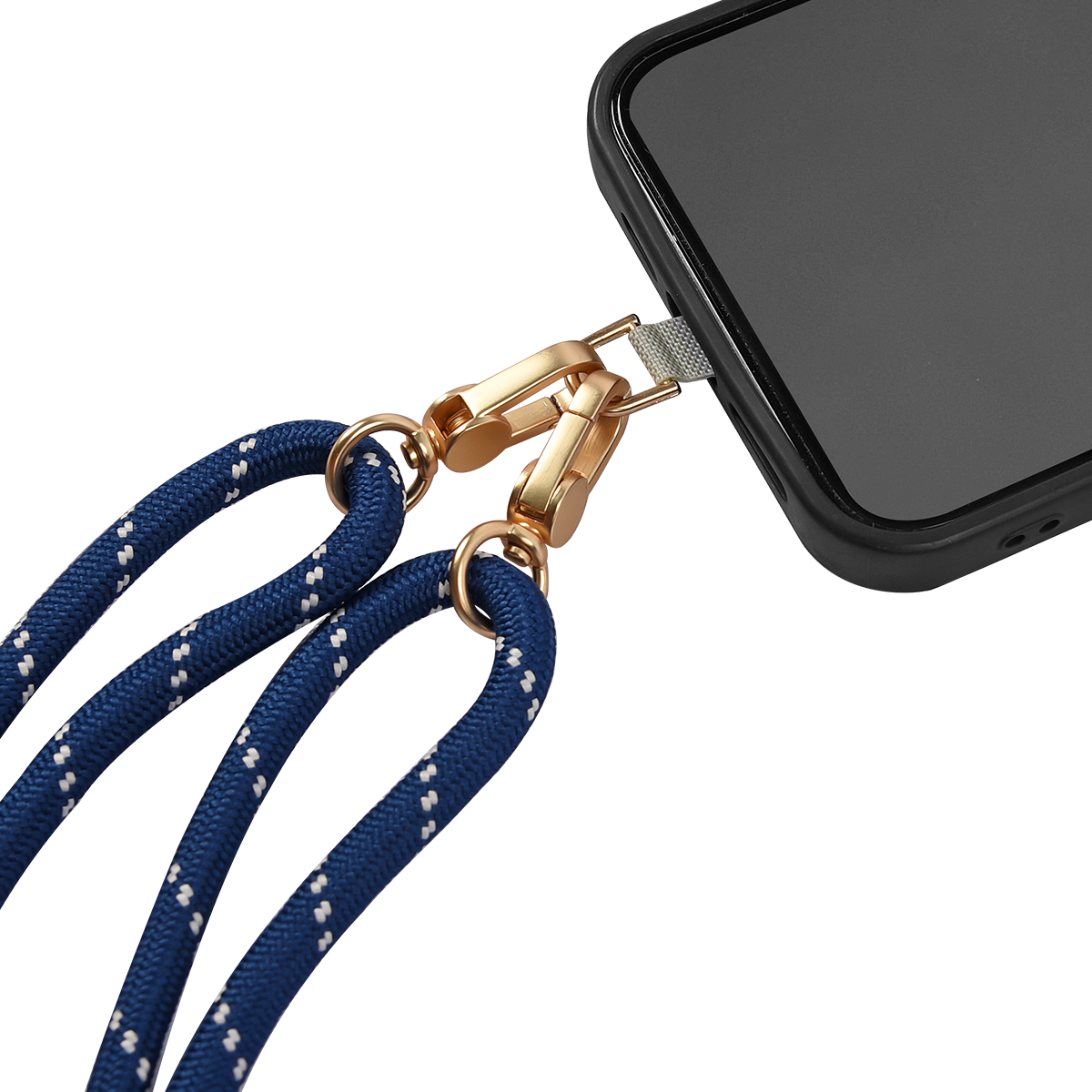2024 Fashion Wholesale Portable Cell Phone Lanyard Polyester Strap Customized Cell Phone Case Lanyard