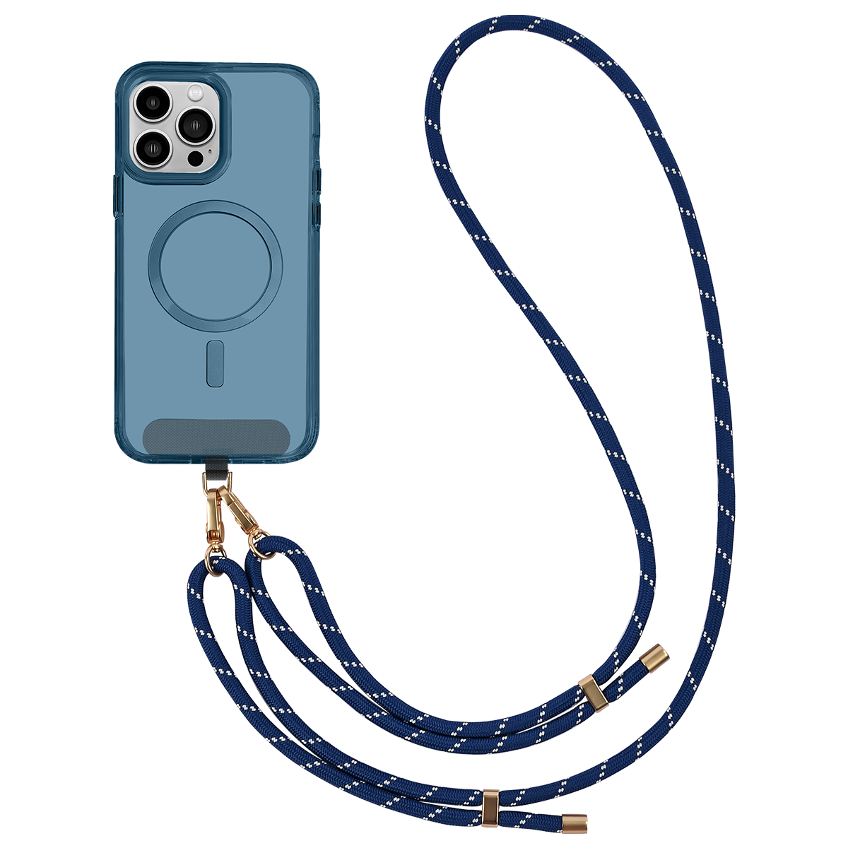 2024 Fashion Wholesale Portable Cell Phone Lanyard Polyester Strap Customized Cell Phone Case Lanyard