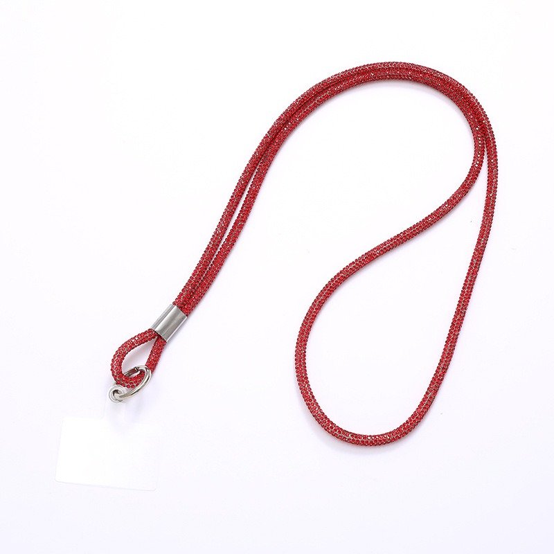 Wholesale Sparkling Rhinestone cell phone with card charm strap for hanging mobile lanyard crystal chain Accessories for women