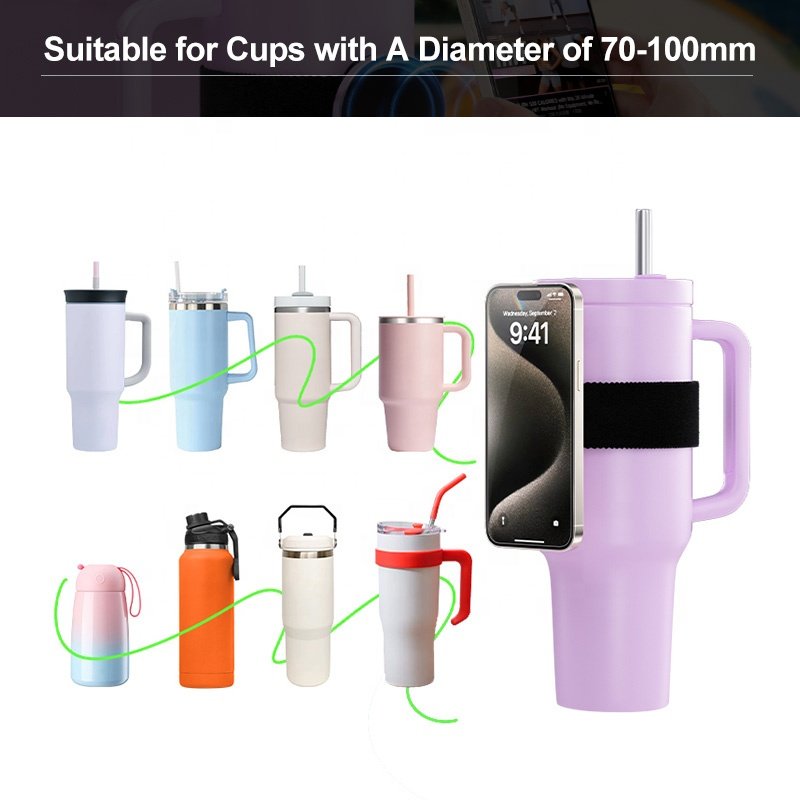 Bandage Magnet Mobile Phone Holders Magnetic Suction Cell Phone Stand With Adjust Strap For Cups in Car And Gym Use