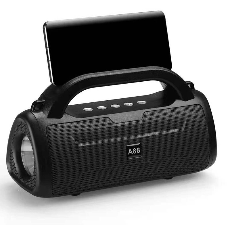 Portable Solar Charging wireless subwoofer loud active speaker FM radio Torch bass Handlebar Speaker support TF/USB outdoor