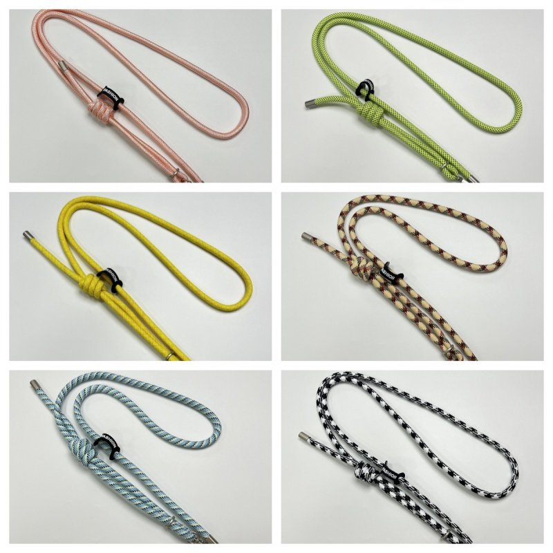 8mm thick Large buckle adjustment thick rope lanyard gasket telescopic adjustable crossbody phone rope outdoor anti-loss lanyard